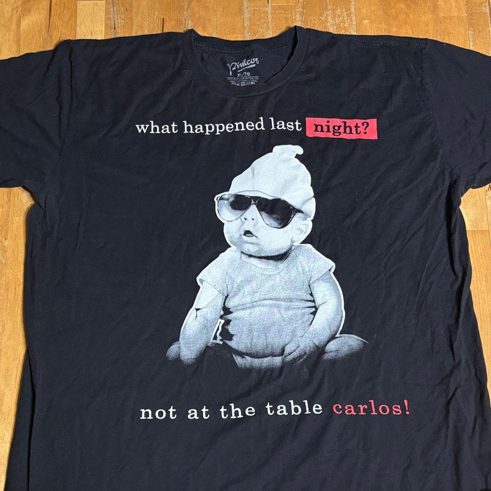 Philcos the Hangover Carlos graphic Tshirt